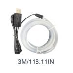 Qyljeiwred Car Ambient Lighting - 7-color Voice-activated Light Strip - Automotive Decor for Wall Lighting Fixtures Tools Home Improvement Room Dashboard - Image 6