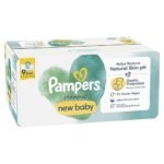 Pampers Harmonie New Baby Wipes Plastic Free 9 Packs of 46 Wipes, 414 Baby Wet Wipes, Help Restore Natural Skin pH - Image 2
