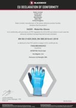 Blackrock Watertite Waterproof Gloves, Work Gloves Men Women Unisex, Protective, Latex Wet Weather Grip, Gardening, Elasticated, Dextrous, Heavy Duty, Car Washing, Bricklaying, Thick, Size 8/Medium - Image 2