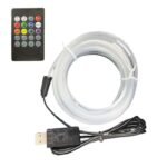 Qyljeiwred Car Ambient Lighting - 7-color Voice-activated Light Strip - Automotive Decor for Wall Lighting Fixtures Tools Home Improvement Room Dashboard