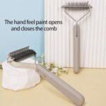 Professional Pet Grooming Comb With Ergonomic Handle For Long Haired Dog Cats Detangling Knots Grooming Accessories Detangling Tool - Image 4