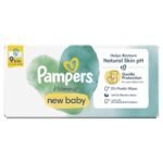 Pampers Harmonie New Baby Wipes Plastic Free 9 Packs of 46 Wipes, 414 Baby Wet Wipes, Help Restore Natural Skin pH - Image 3
