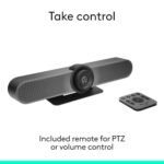 Logitech MeetUp Video Conferencing System, Ultra HD 4K/1080p/720p, 3 Microphones/Adjustable Speakers, Wide Field of View 120°, PC/Mac/Laptop/Macbook/Tablet - Black, 4K - Image 3