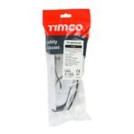 TIMCO Wraparound Safety Glasses - Lightweight wraparound glasses designed to give enhanced peripheral vision whilst also increasing side protection - Clear (Pack of 2) - Image 2
