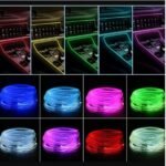 Qyljeiwred Car Ambient Lighting - 7-color Voice-activated Light Strip - Automotive Decor for Wall Lighting Fixtures Tools Home Improvement Room Dashboard - Image 8