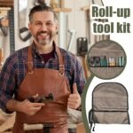 Tool Bag | Roll up Tool Organizer for Woodworking | Canvas Organization Carrier Quick-Access for Welder Plumber Construction Home Improvement Projects - Image 9