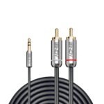 LINDY 3m 3.5mm to Phono Audio Cable Cromo Line Anthracite - Image 2