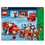 LEGO Santa’s Sleigh Set, Building Toy for Kids with Minifigure, Reindeer Figures and Guitar, Stocking Filler Idea or fun Christmas Decoration, Gift for 9 Plus Year Old Boys and Girls 40499 - Image 2