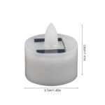 Hugsweet Solar Candles Outdoor Waterproof - Reusable LED Candle Flameless Flicker - Fake Candles for Outdoor Use, Waterproof Dusk to Dawn Lighting Sensor for Party Home Decorations - Image 6