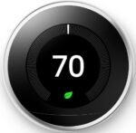 Google Nest Programmable Smart Learning Thermostat for Home, Compatible with Alexa (Polished Steel)