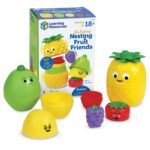 Learning Resources Big Feelings Nesting Fruit Friends, 9-Piece, Months, Social Emotional Toys for Toddlers, Sensory Toys, Speech Therapy Materials, Fine Motor Skills Toys, Pineapple Toys, Ages 18+