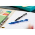 BIC Gel-ocity Original, Gel Ink Pens, With a Soft Grip, Seamless Smooth Writing, in Blue, Medium: 0.7mm, Pack of 12 - Image 4