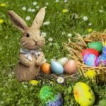 Easters Rabbits And Eggs Garden Stake PVC Waterproof Festive Outdoor Decoration Yard Ornament For Seasonal Celebration PVC Garden Stake - Image 8