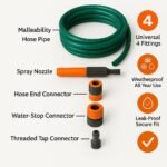 15M/20M/30M/50M Garden Hose Pipe PVC Water Spray Reinforced Heavy Duty Portable Outdoor Hosepipe + Fittings (15 Metre (50 Ft)) - Image 4