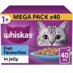 WHISKAS - 1+- Adult Wet Cat Food Pouches - 40 x 85 g - Fish in Jelly - Bulk Cat Food Megapack - 40 Pouches - Image 10