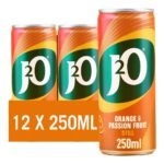 J2O Fruit Juice, Orange and Passion Fruit, 250ml Cans (Pack of 12) - Image 6