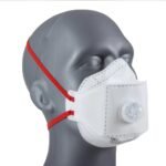 FFP3 Face Mask Pk 1 - Disposable Fold Flat Respirator EN149 CE Certified – Advanced 3 Layer Filtering of Particles, Vapours and Fumes - Exhalation Valve, Elasticated Ear Loops and Pliable Nose Bridge - Image 4