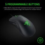 Razer DeathAdder Essential (2021) - Wired Gaming Mouse (Optical Sensor, 6400 DPI, 5 Programmable Buttons, Ergonomic Form Factor) Black - Image 6