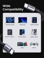 UGREEN USB C to USB-C Charger Cable 60W Type C to C Lead Fast Charging Compatible With iPhone Air/17/16 Pro Max, Galaxy S25 Ultra, Pixel 9, iPad Pro 2024/Air 5, MacBook Pro (0.5M) - Image 3