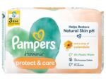 Pampers Harmonie Protect & Care Baby Wipes 3 Packs of 44 Wipes = 132 Baby Wet Wipes