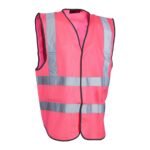 Blackrock Pink Enhanced Visibility Vest, Hi-Vis, High Visibility Vest, Safety, Reflective, Hi Vis PPE, Security, Workwear, Mens Womens - Size Medium - Image 4