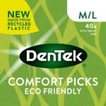 DenTek Eco-Friendly Interdental Comfort Picks - Medium/Large, for Removing Food and Plaque Between Teeth. 40 Pack - Image 2