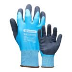 Blackrock Watertite Waterproof Gloves, Work Gloves Men Women Unisex, Protective, Latex Wet Weather Grip, Gardening, Elasticated, Dextrous, Heavy Duty, Car Washing, Bricklaying, Thick, Size 8/Medium