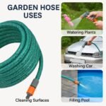 15M/20M/30M/50M Garden Hose Pipe PVC Water Spray Reinforced Heavy Duty Portable Outdoor Hosepipe + Fittings (15 Metre (50 Ft)) - Image 5
