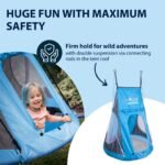 Hudora Nest Swing Tent, Polyester, Blue/Grey, 90 - Image 4