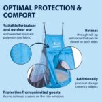 Hudora Nest Swing Tent, Polyester, Blue/Grey, 90 - Image 6