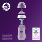 Philips Avent AirFree Vent Baby Bottle Newborn Gift Set - 4 Baby Milk Bottles with Air-Free Vent, Ultra-Soft Pacifier and Bottle Brush, Babies Aged 0-12 Months+ (Model SCD657/11) - Image 11