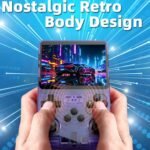 R36S Retro Handheld Video Game Console, 3.5Inch IPS Screen Video Player 64g TF Card 10,000+ Games Retro Handheld Game Console, With Open Source Linux System (Dark Blue) - Image 5