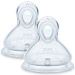 NUK First Choice+ Teats for Baby Bottles | 6-18 Months | Flow Control | Anti-colic Vent | BPA-free | 2 Count - Image 2