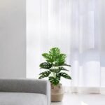 AIVORIUY Artificial Plant in Pots Fake Plants Indoor Outdoor, Faux Potted Tree Tropical Palm Floor Plants for Home Office Living Room Bedroom Decor Housewarming Gift (75cm Large Green Monstera) - Image 5