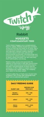 Wagg Twitch Rabbit Food 4kg (Pack of 3) - Complementary Feed Nuggets - Image 3