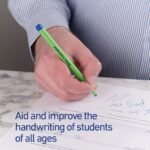 Swash Komfigrip Handwriting Pens, Triangular Grip Handwriting Pen For Added Control, Premium Handwriting Pens, Washable Ink Hand Writing Pens, Durable Fibre Tip Pens - Blue 12 Pack - Image 2