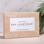 spa luxetique Bath Salts Gift Set 6-Pack, Foot and Body Sea Salts for Soaking, Wooden Scooper, 0.5oz Argan Oil, Bath Salts for Women Relaxing, Mother's Day Gifts for Mom - Image 3