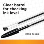 BIC Cristal Original Smudge Free Ballpoint Pens, Ideal for School, Black, Medium Point (1.0mm), Pack of 50 - Image 14