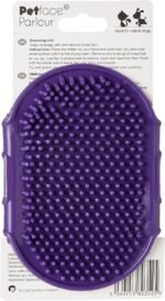 Petface Purple Rubber Grooming Mitt for Cats & Dogs (Pack of 1) - Image 6