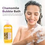 Spa Luxetique Bubble Bath, Foaming Bath with Epsom Salt, Chamomile Rose and Lavender Scent Bathing Set, 3 Pack 49.8 fl oz Christmas Gifts Set for Women and Men - Image 5