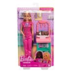 Barbie Baby Doctor Doll with Blonde Fashion Doll Wearing Pink Scrubs, 1 Baby Doll with Baby Accessories & Furniture, JCR72 - Image 2