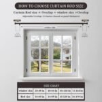 Oneach Brown Curtain Rods for Windows 28 to 48 Inch, 1 Inch Pole Adjustable Length Heavy Duty Metal Curtain Rod Set, for Outdoor Bedroom Kitchen Living Room (16 to 60 Inch) - Image 8