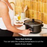 Morphy Richards 3.5L Sear & Stew Slow Cooker, Shatter Resistant Aluminium Pot, 3 Heat Settings, Hob Proof, Easy Clean, 163W, Black, 460012 - Image 9