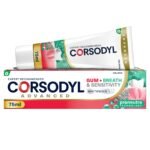 Corsodyl Toothpaste Gum+ Sensitivity Whitening Toothpaste for Gum Care & Fresh Breath, 75ml