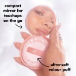 e.l.f. Halo Glow Powder Filter, Pressed Finishing Powder, Buildable Coverage, Crease-Resistant, Blurs the Appearance of Pores, With Velour Puff and Mirror, Vegan & Cruelty-Free, Medium Warm - Image 3