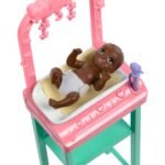 Barbie Baby Doctor Doll with Blonde Fashion Doll Wearing Pink Scrubs, 1 Baby Doll with Baby Accessories & Furniture, JCR72 - Image 4