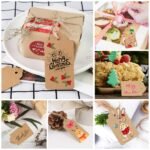 HAKACC Brown Gift Tags, 100 PCS 10 x 5cm Kraft Paper Tags with String for Present, Wedding, Halloween, Thanksgiving, Christmas - Image 3