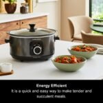 Morphy Richards 3.5L Sear & Stew Slow Cooker, Shatter Resistant Aluminium Pot, 3 Heat Settings, Hob Proof, Easy Clean, 163W, Black, 460012 - Image 12