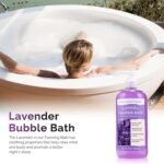 Spa Luxetique Bubble Bath, Foaming Bath with Epsom Salt, Chamomile Rose and Lavender Scent Bathing Set, 3 Pack 49.8 fl oz Christmas Gifts Set for Women and Men - Image 2