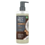 DOVE MEN + CARE 2-in-1 Shampoo + Conditioner Ginger & Coconut Oil for Hydrated Hair, +Mineral Complex, 17.5 oz
